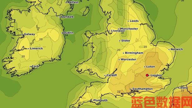 英国天气:地图显示，本周气温将回升至25摄氏度