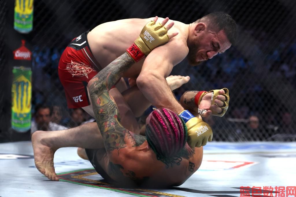 Merab Dvalishvili (above) fights Sean O'Malley during his UFC 306 victory.